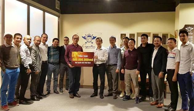 Ciputra Golf Club tặng 500 triệu đồng tiền mặt cho U23 Việt Nam