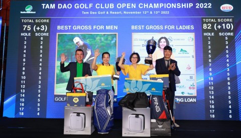 Tam Dao Golf Club Open Championship 2022 gọi tên hai nhà vô địch