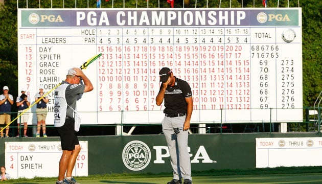 Jason Day khóc nức nở khi vô địch PGA Championship