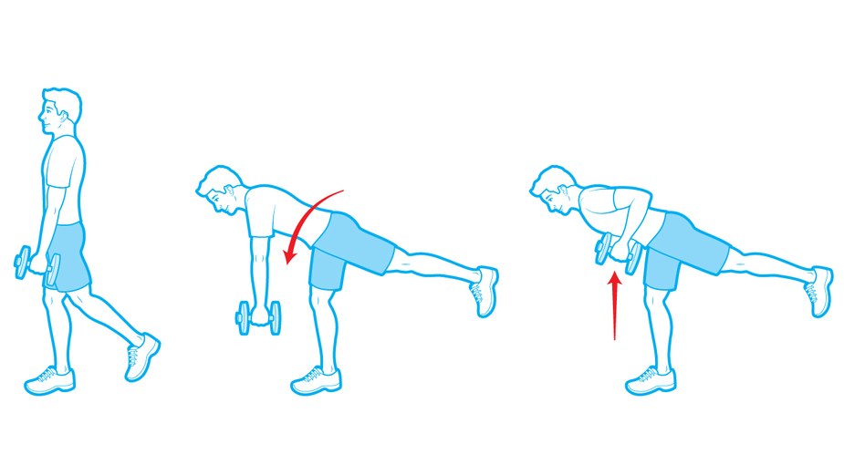 strength-exercises-one-legged-row