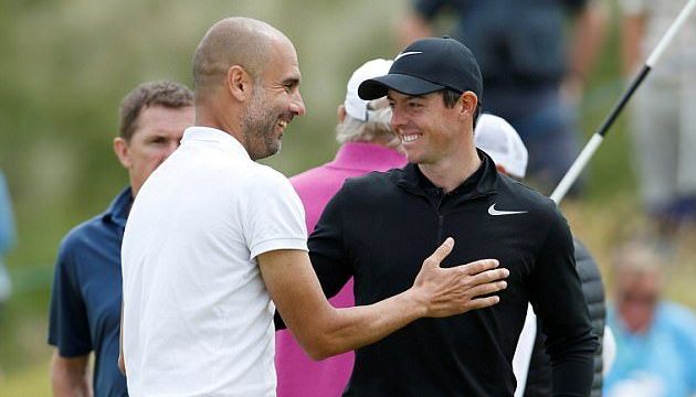 Rory McIlroy choáng trước kỹ năng chơi golf cực tốt của Pep Guardiola