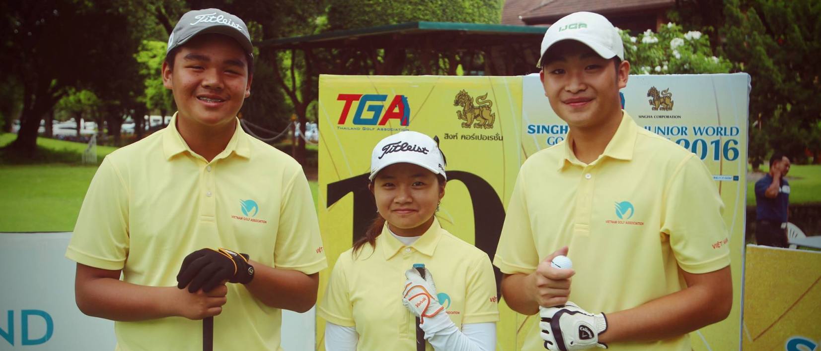 Minh Đức, Phương Khang, Joung Sun Mi tham dự giải golf quốc tế tại Thái Lan