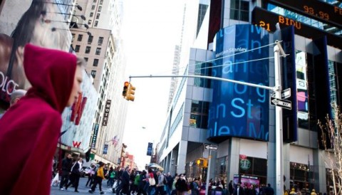 Morgan Stanley chiếu livestream The Players Championship ở quảng trường thời đại