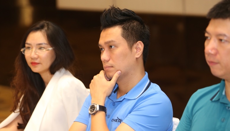 Diễn viên Việt Anh người phán xử góp mặt tại họp báo giải Chervo Vietnam Open Championship