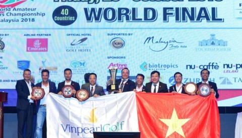 Thông cáo báo chí chúc mừng kỳ tích của tuyển Golf Việt Nam tại WAGC 2018