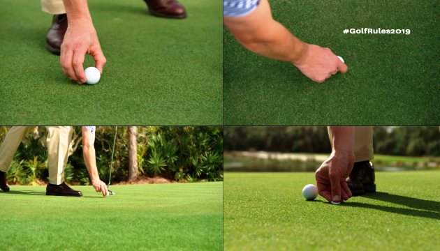 Luật Golf 2019: Không bị phạt khi vô tình làm bóng di chuyển trên green
