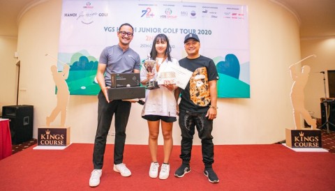 Vòng 2 VGS Hanoi Junior Golf Tour: Yến Vi lên ngôi với thành tích 71 gậy