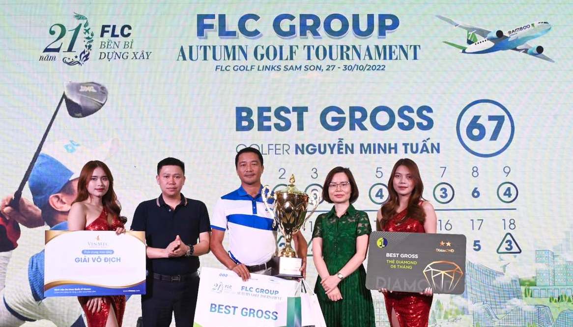 Golfer Nguyễn Minh Tuấn vô địch FLC Group Autumn Golf Tournament kỷ lục 67 gậy
