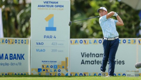 Đánh bogey free 67 gậy, Nguyễn Anh Minh dẫn đầu vòng 1 Vietnam Amateur Open 2023