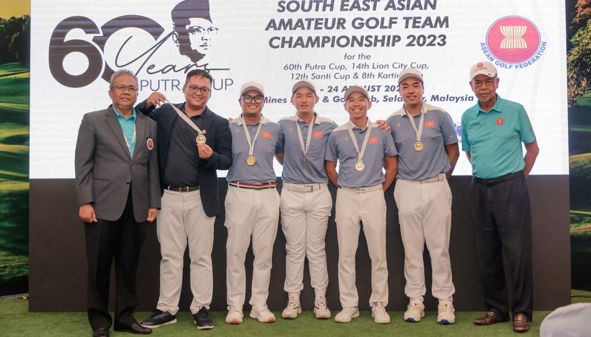 Giải VĐ Nghiệp dư Đồng đội Đông Nam Á 2023: Golf Việt khẳng định vị thế ở đấu trường khu vực