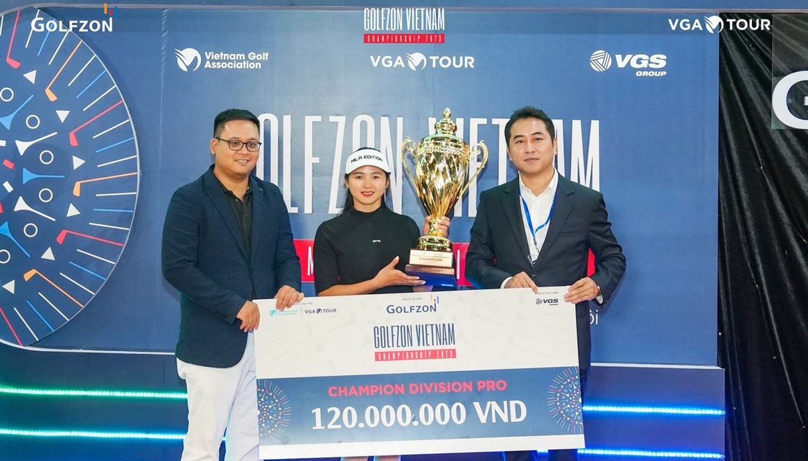 Hana Kang nhận 120 triệu đồng khi vô địch Golfzon Vietnam Championship