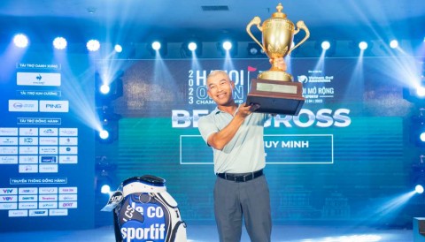 Golfer Nguyễn Huy Minh lên ngôi vô địch Giải Golf Hà Nội Mở Rộng 2023
