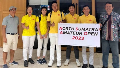 Nguyễn Anh Minh bogey free đạt tổng âm 7 trước chung kết North Sumatra Amateur Open 2023