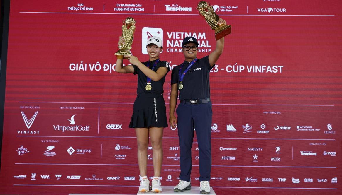 Nguyễn Nhất Long, Lê Chúc An nhận HCV tại Giải VĐ Golf Quốc Gia Cup VinFast 2023