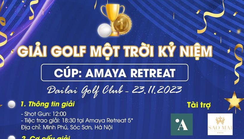 Nhiều điểm thú vị chờ đón ở giải golf Một Trời Kỷ Niệm -  Tranh Cup Amaya Retreat 2023