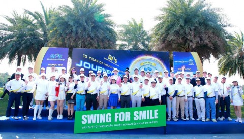 Swing for Smile đóng góp 500 triệu vào Quỹ Operation Smile