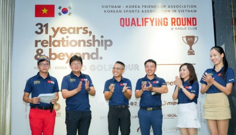 Khởi động Giải golf dành cho 128 đội tuyển là các Thương hiệu Việt Nam và Hàn Quốc
