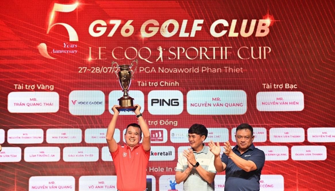 G76 Golf Club LeCoq Sportif Cup: Nguyễn Như Thanh, Đỗ Ngọc Dinh lần lượt 'ẵm' Best Gross, Best Net