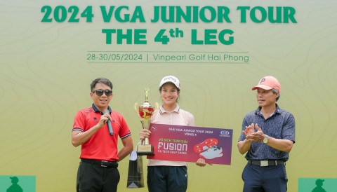 Nguyễn Viết Gia Hân có chức vô địch đầu tiên ở VGA Junior Tour