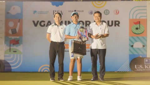 Vòng đấu 65 gậy (-7) giúp Nguyễn Tuấn Anh vô địch Chặng 2 VGA Junior Tour 2024