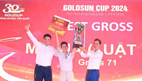 Goldsun Cup 2024: Golfer Vũ Thái Hà đánh 71 gậy vô địch giải golf kỷ niệm 30 năm Goldsun Group