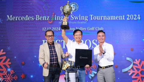 Golfer Nguyễn Đăng Khánh vô địch giải golf Mercedes-Benz Jingle Swing Tournament 2024