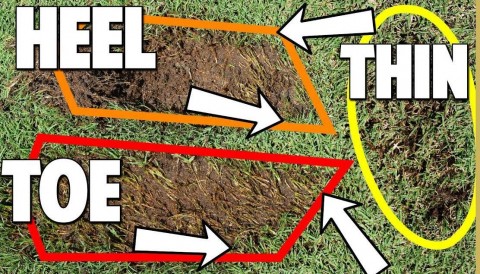 Thẩm swing qua vết Divot