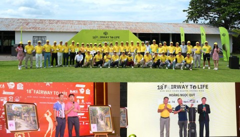 Giải golf Fairway to Life lần thứ 18: Ủng hộ hơn 1,62 tỷ đồng cho những mảnh đời kém may mắn