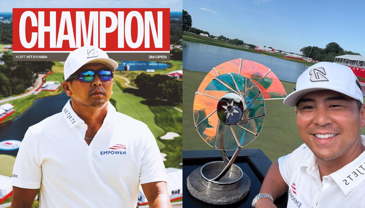 Kurt Kitayama từ đủ điểm qua cắt và lập kỷ lục birdie tại giải để lên ngôi 3M Open