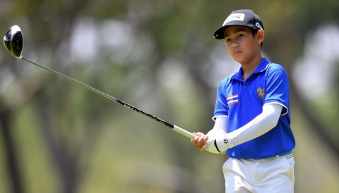 'Thần đồng golf nhí Thái Lan' thi đấu biểu diễn ở The Golfers Tournament