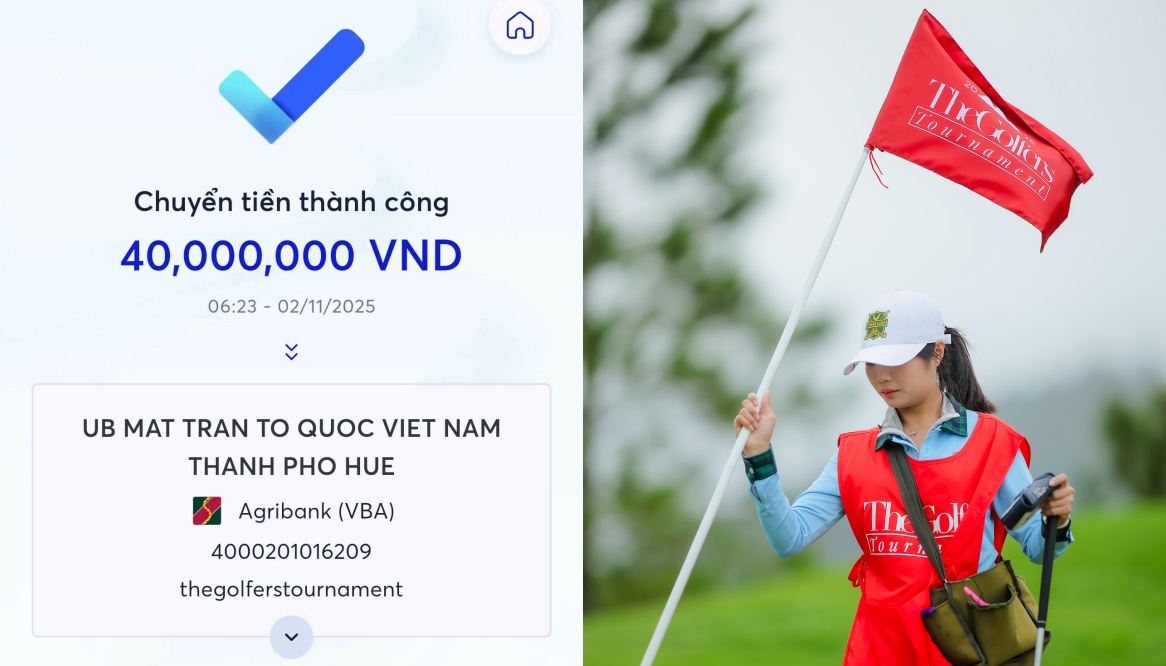 Birdie for Huế: The Golfers Tournament ghi nhận 156 birdie, 1 eagle để ủng hộ bà con vùng lũ