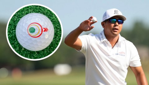 Họa tiết Mindset in trên bóng Tour B gây sốt khi giúp Kitayama, Gotterup vô địch