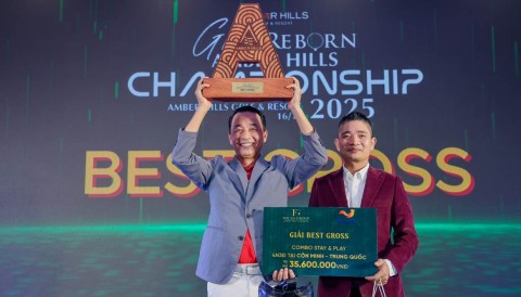 Golfer Lê Hùng Nam ẵm cú đúp danh hiệu ở Green Reborn - Amber Hills Championship 2025