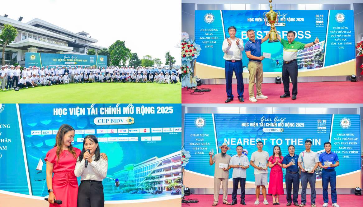 Giải Golf Học viện Tài chính Mở rộng 2025 - Cúp BIDV: Kết nối, lan tỏa và tri ân