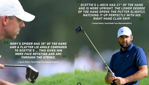 Putter của Rory McIlroy và Scottie Scheffler: 2 triết lý khác biệt