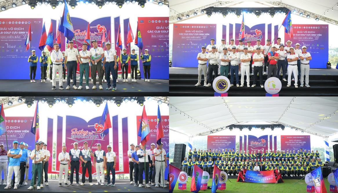 Swing For Education: 12 CLB Cựu SV Đại học tranh tài, NEU tạm dẫn đầu sau vòng 1