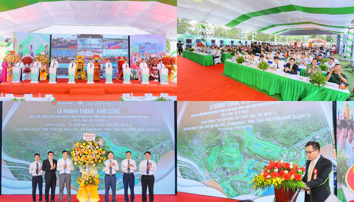 Tân Thái Holding ra mắt sân golf và tổ hợp giải trí Hồ Núi Cốc