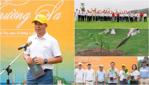 Gieo mầm tình yêu Tổ Quốc tại sự kiện Ươm Bàng Vuông tại Văn Lang Empire T&T Golf Club