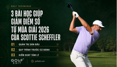3 bài học từ mùa giải 2026 của Scottie Scheffler giúp bạn giảm điểm số
