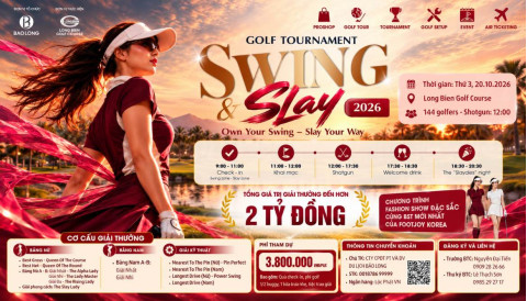 Bảo Long Swing & Slay 2026: Nhiều quà thưởng đặc biệt dành cho nữ hoàng sân golf