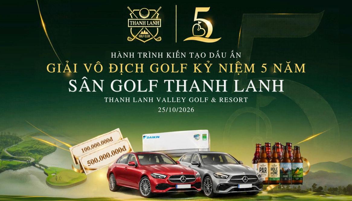 Giải vô địch Golf kỷ niệm 5 năm Thanh Lanh: Hơn 4 tỷ đồng giải thưởng chờ đón các golfer