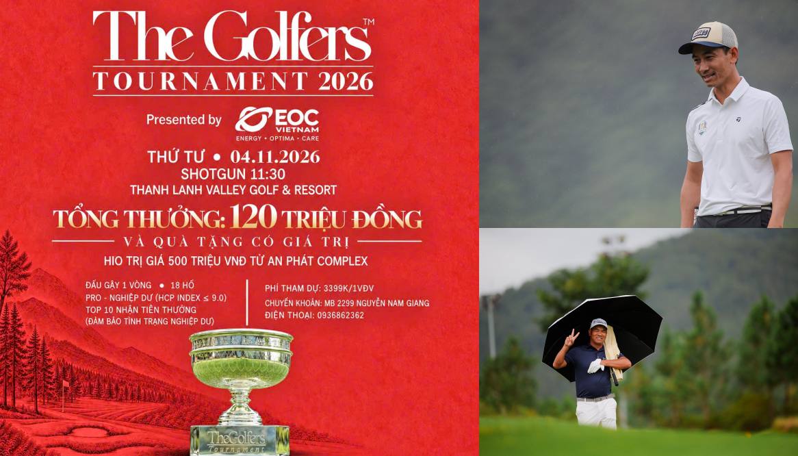 The Golfers Tournament 2026: EOC Vietnam đồng hành kiến tạo sân chơi golf giàu bản sắc