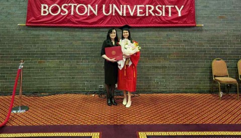 Hanako Kawasaki tốt nghiệp xuất sắc 2 chuyên ngành tại đại học Boston
