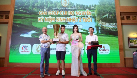Nguyễn Đặng Minh vô địch giải golf sinh nhật 2 tuổi CLB golf Họ Nguyễn phía Bắc