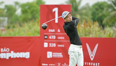Golfer Phạm Minh Phong dẫn đầu âm 3, vòng 1 giải golf Vô địch Quốc Gia Cúp VinFast