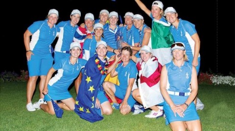 Tuyển Golf Nữ Châu Âu lần đầu thắng trên đất Mỹ