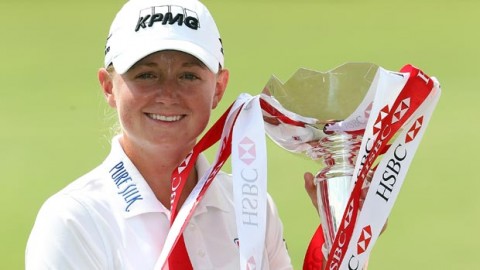 Stacy Lewis vượt qua Na Yeon Choi chiến thắng giải HSBC Women's Chpnship 2013
