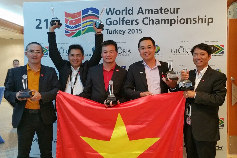 Việt Nam về vị trí thứ 3 nội dung đồng đội giải World Amateur Golfers Championship lần thứ 21