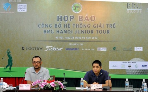 Họp báo giải golf BRG Hanoi Junior Tour 2013