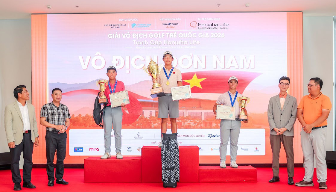 Nguyễn Trọng Hoàng và Park Ha Na đăng quang Giải Vô địch Golf Trẻ Quốc gia 2026